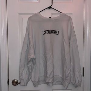 white California crewneck